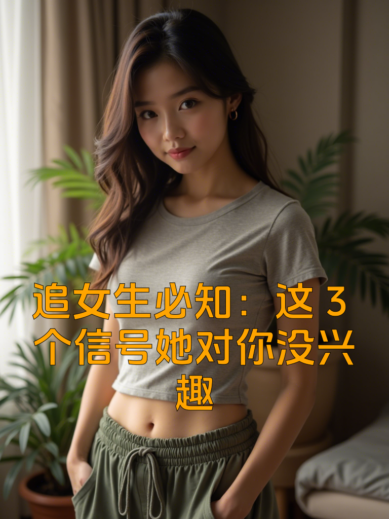 追女生必知：这3个信号她对你没兴趣