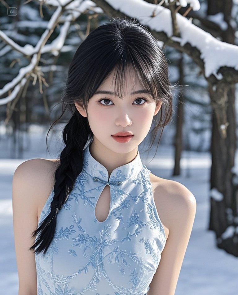 她的笑容，仿佛能融化所有的冰冷