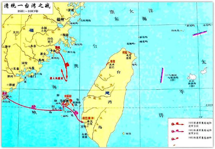 施琅平定台湾后，清朝内部便展开一场，到底要不要放弃台湾，将台湾所有人口全部迁徙往