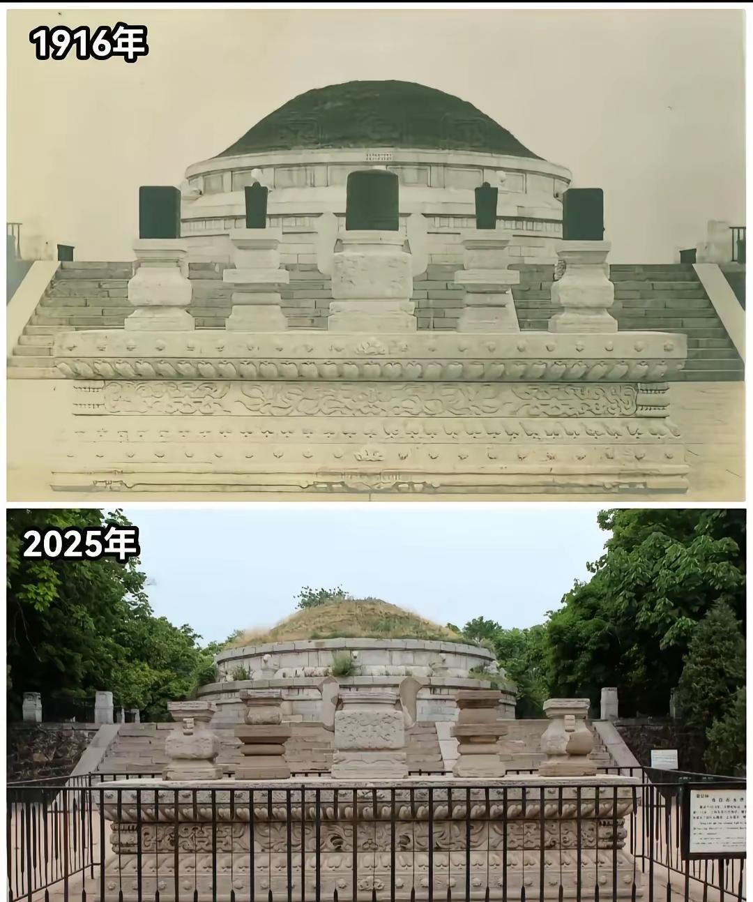 袁世凯墓又名袁林，它能保存得这么好主要是下面几个原因:
1，毛主席亲自指示过要留