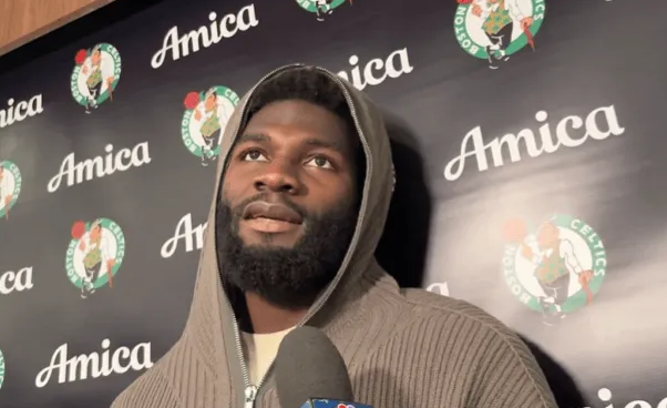 NBA常规赛，凯尔特人以119-104大胜步行者。赛后，绿军内线克塔接受了采访。