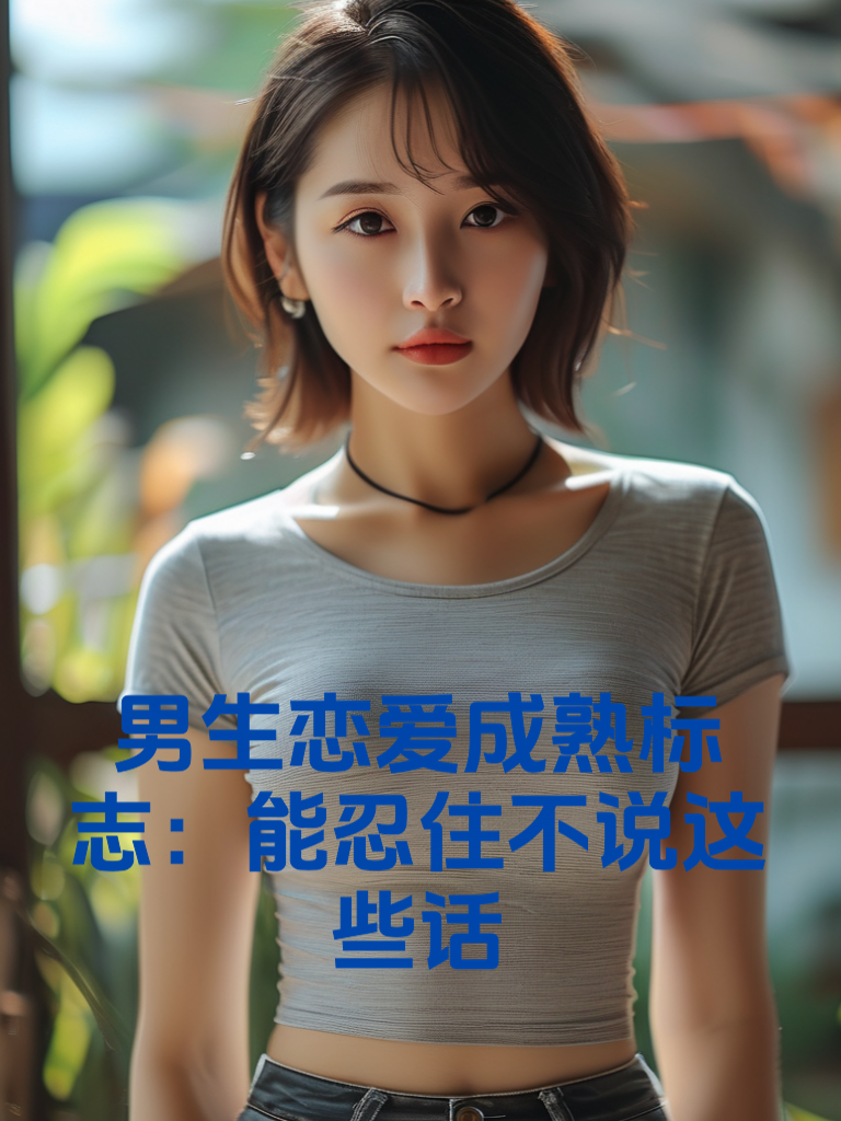 男生恋爱成熟标志：能忍住不说这些话