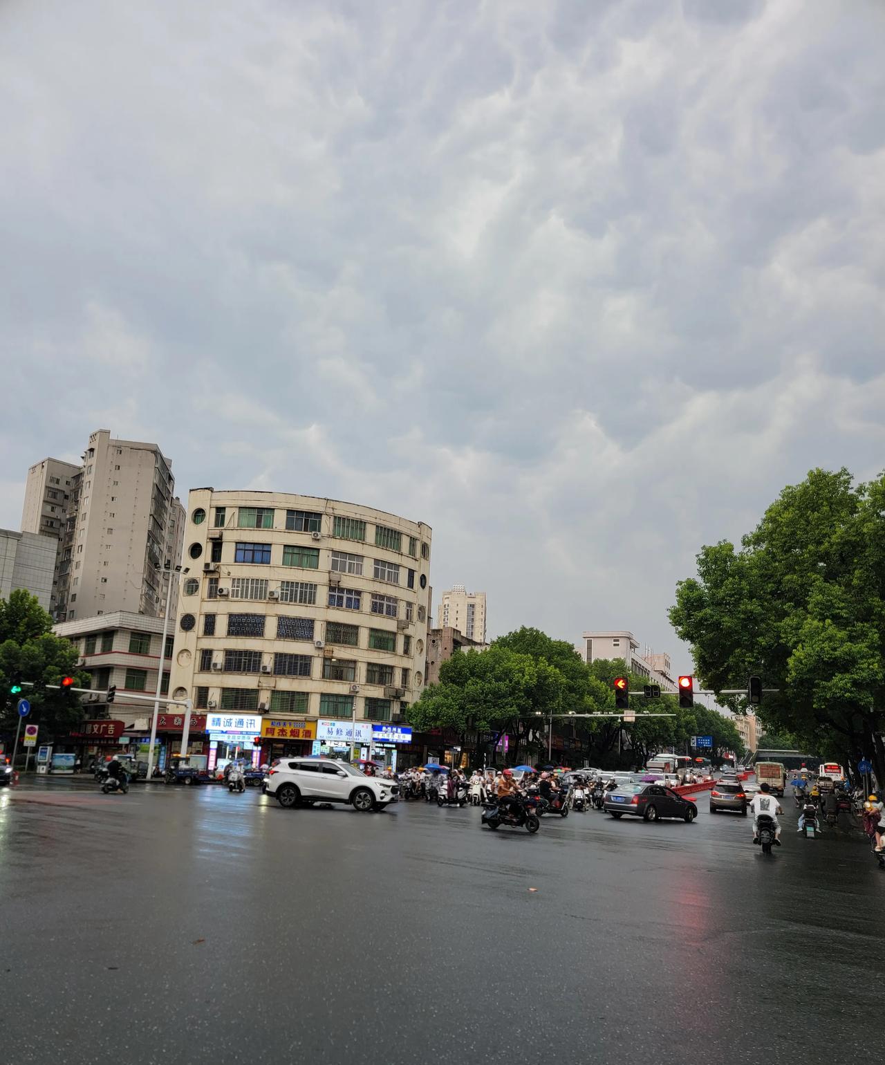 午后一场大雨浇灭了连日来热情似火的太阳。看看天气预报，我们即将体验一个星期的凉意