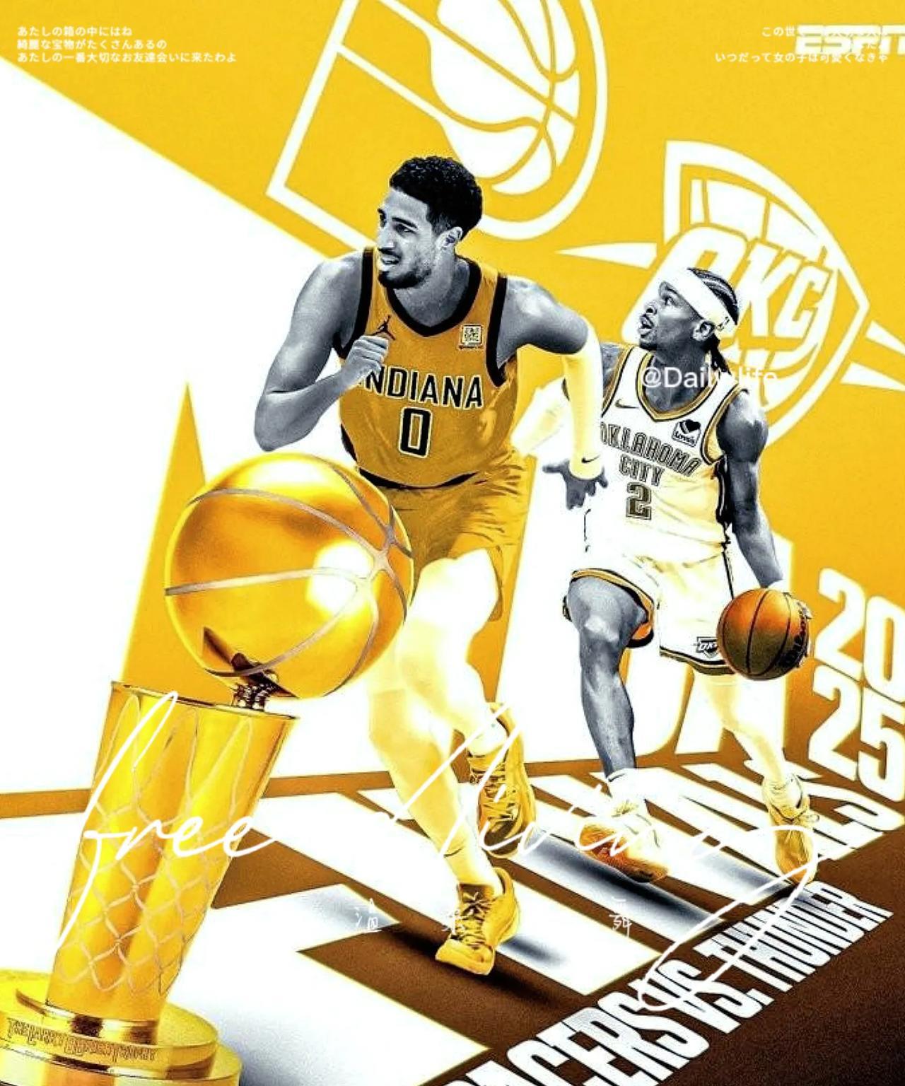 #NBA总决赛# 随着步行者4：2淘汰尼克斯，总决赛对阵双方终于锁定，雷霆PK步