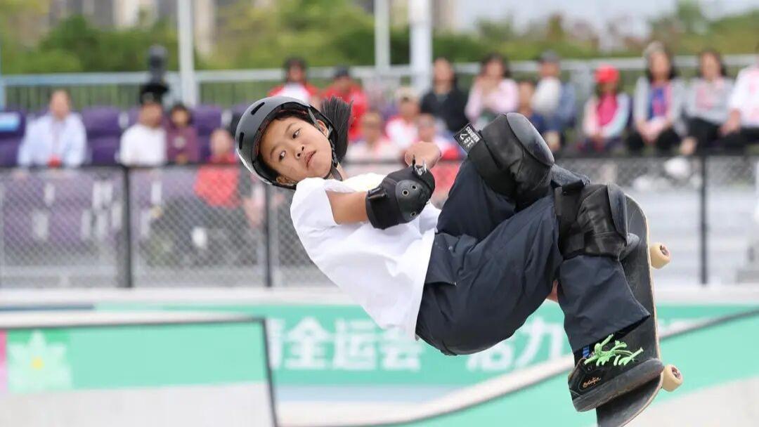全运会|邹明珂获得滑板女子碗池赛冠军