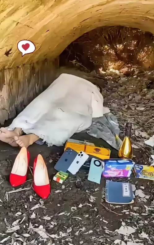 重庆，有一位老人上山砍柴，经过一座桥洞的时候，发现有一名女子躺在桥洞下睡觉，旁边