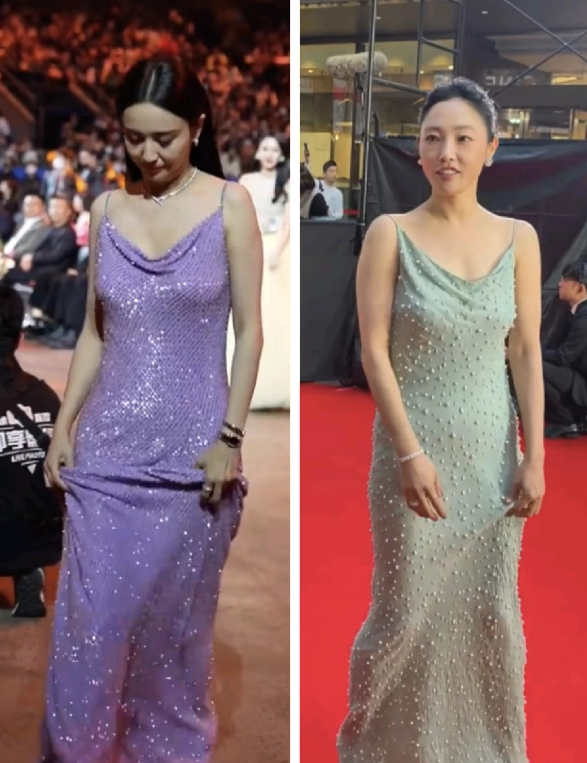 这种裙子能穿得好看太难了。

需要紧致的皮肉才行，就算靠节食瘦成排骨精穿也不好看