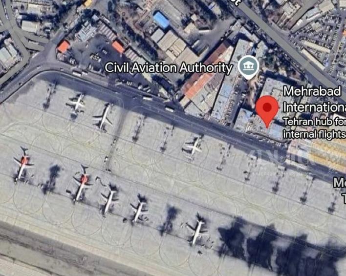 以色列空军开始轰炸伊朗民航客机，
因为伊朗已经暂停了所有民航起飞，
大量客机在机