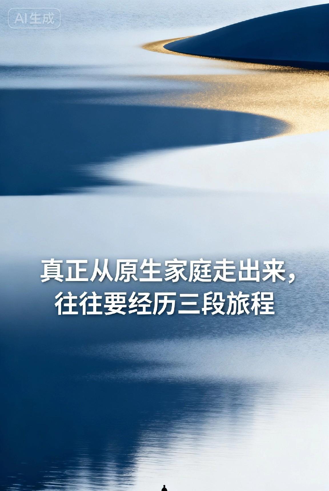 真正从原生家庭走出，要经历三段旅程。
真正的走出原生家庭影响，并非物理的远离，而