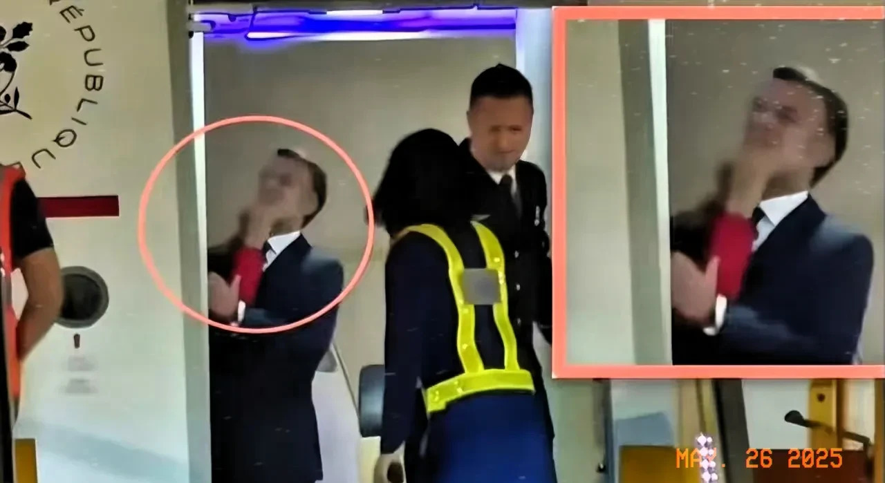 马克龙越南遭冷遇 夫人拒绝牵手





总统夫人怒了，公开甩脸子，马克龙在越南