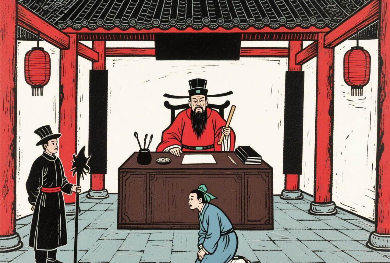 一个书生犯了罪，被衙役捉拿到知府；
知府这人怪，明明自己出生于世家，平生却最恨读