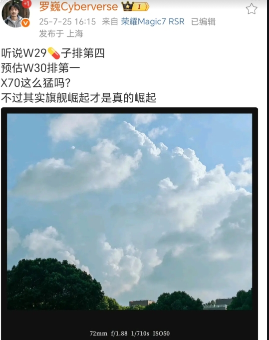 荣耀得给X70磕一个啊！
X70真猛啊，上市3天把荣耀手机的市场份额提升了1.3