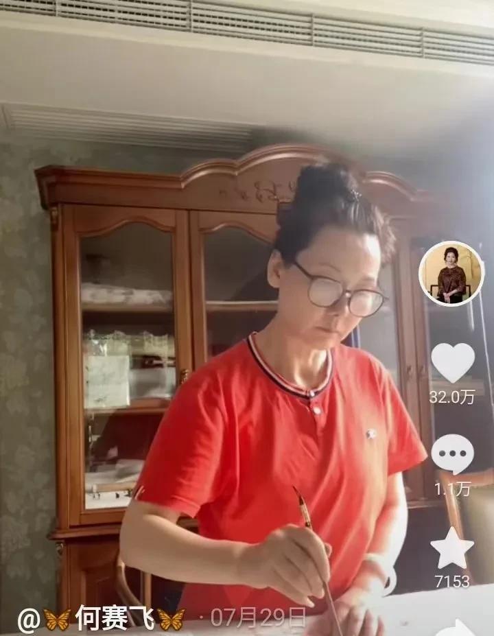 62岁的何赛飞多才多艺，活得太潇洒！
作为大明星，在舞台上她淡妆浓抹，光彩照人。