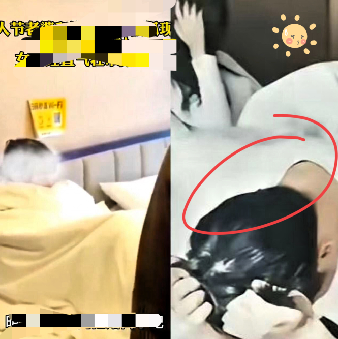 山东淄博，

一女子和情人相约去酒店开房，

两人赤身裸体进入主题时，房门被突然