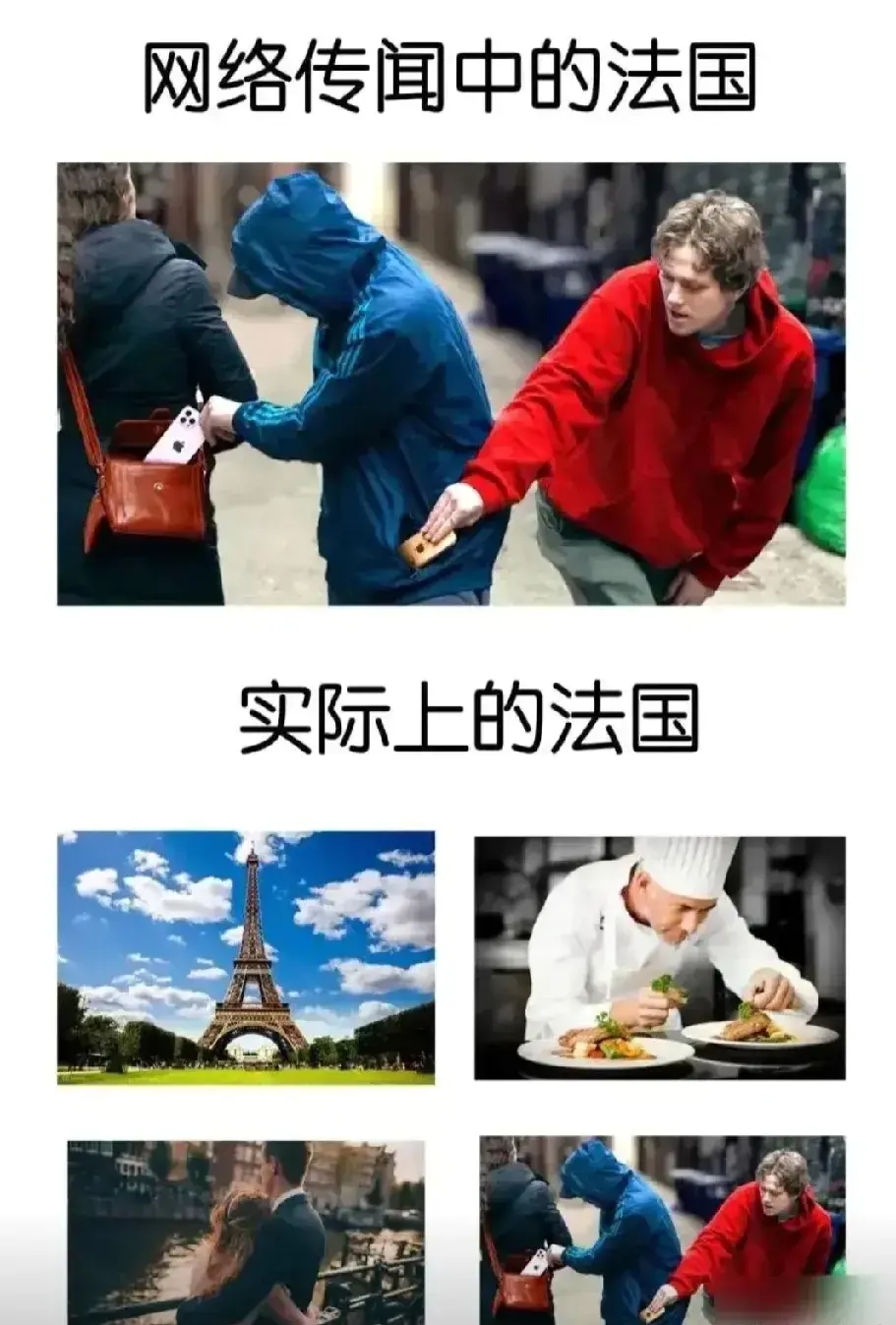 网络上的法国，和现实中的法国
