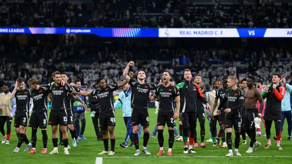 2-1，5-1！欧冠绝杀！卫冕冠军倒下，皇马被双杀出局，阿森纳强势晋级半决赛