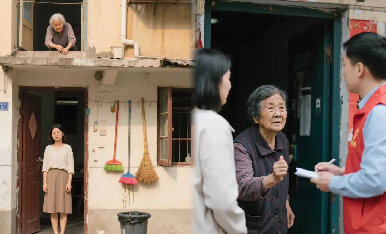 “太气人了！”湖北武汉这事儿，
真让人忍不住吐槽。
一楼女子为图方便开了扇门