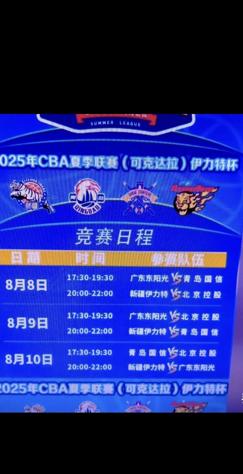 新疆飞虎男篮能否夺得CBA夏季联赛（可克达拉）伊力特杯，就看今晚了！
     
