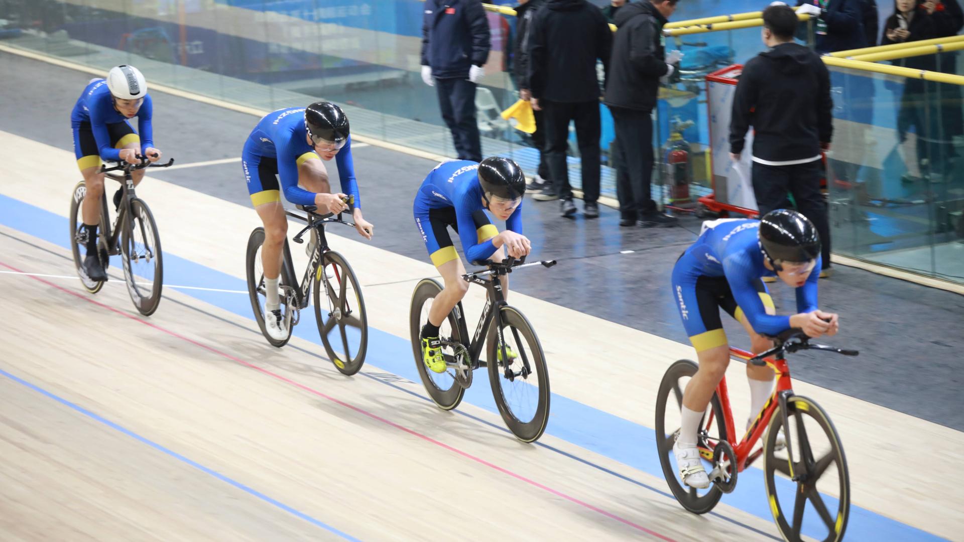 六市健儿竞速争先 省运会场地自行车资格赛今日启幕