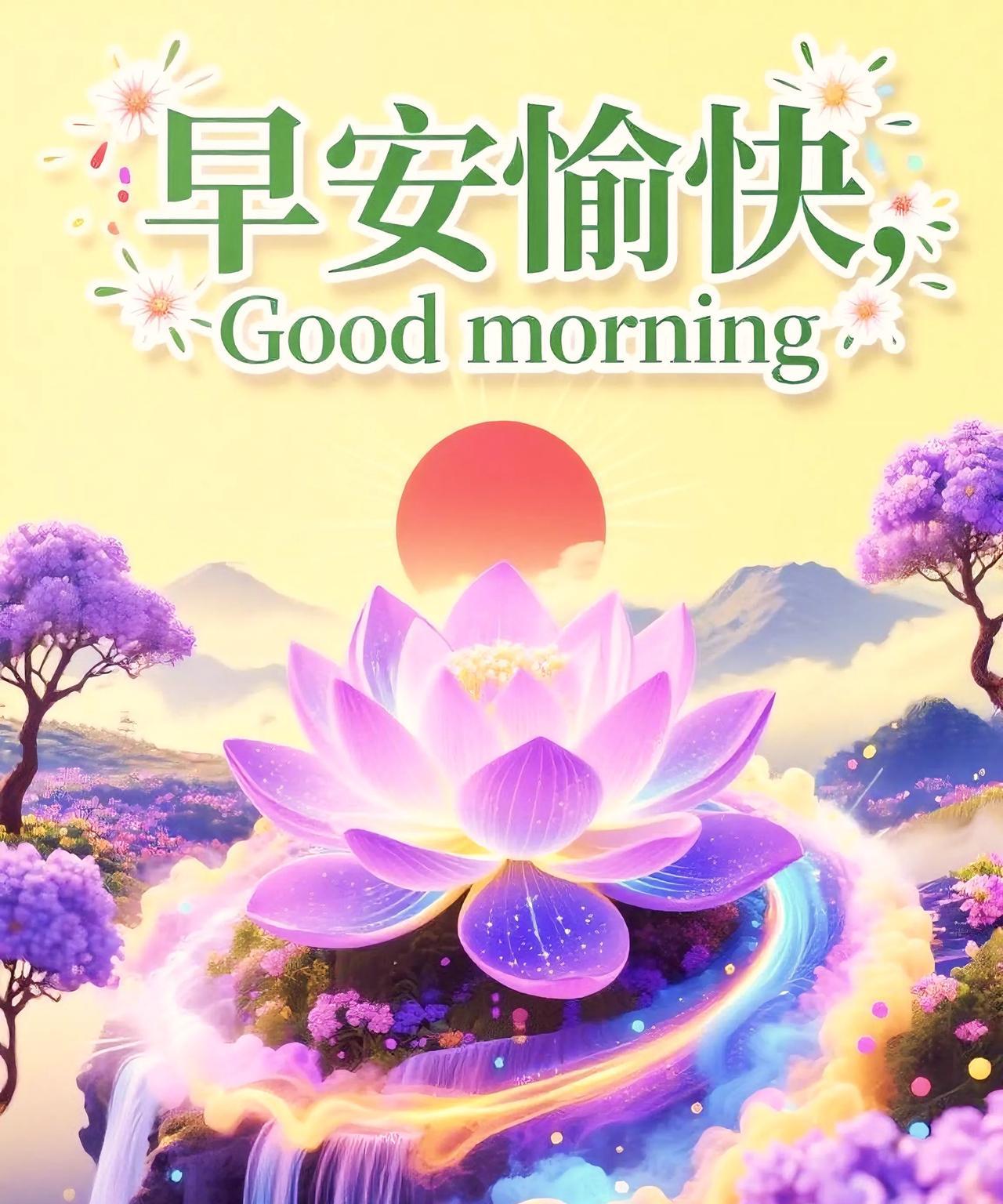 [心]早上好[心]
幸福如糖，有甜有暖，
平安如书，有页有篇，
朝阳初升，暑气未