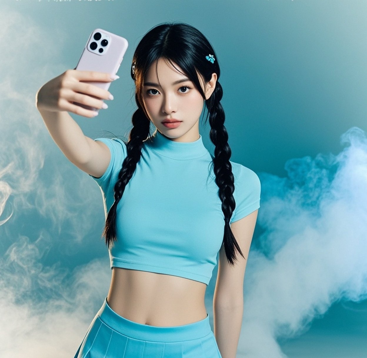 娇俏佳人紧身衣勾勒曲线 朦胧光影尽显傲人上围