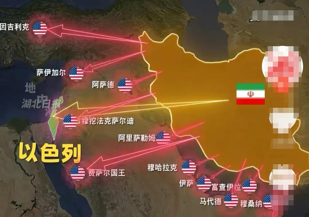 伊朗打美国基地和封锁霍尔木兹海峡都是下策，使劲按住以色列打才是上策。
打美军基地
