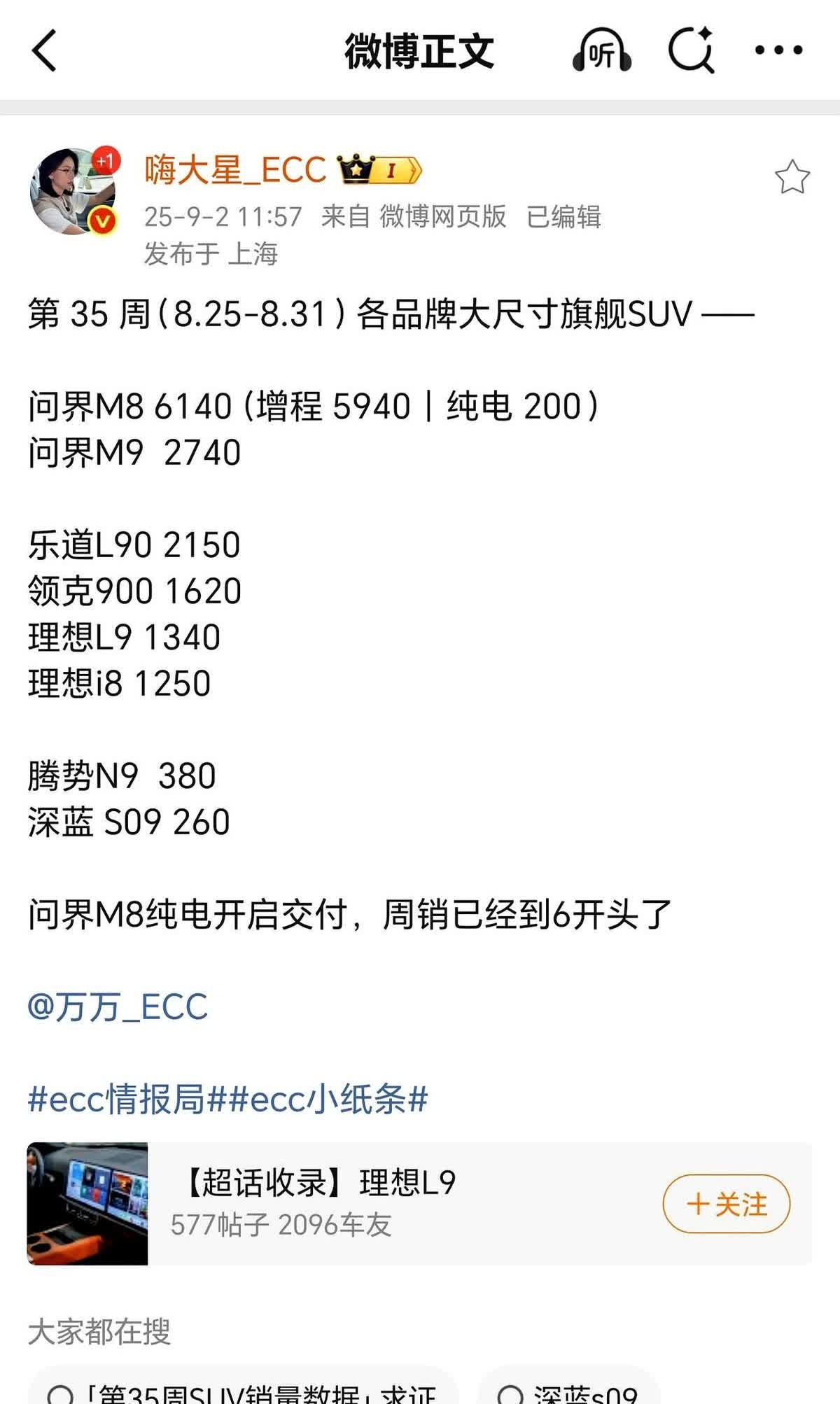 腾势N9卖不动，比亚迪高端梦难了

一辆标价四五十万的大车，半年平均每月才卖