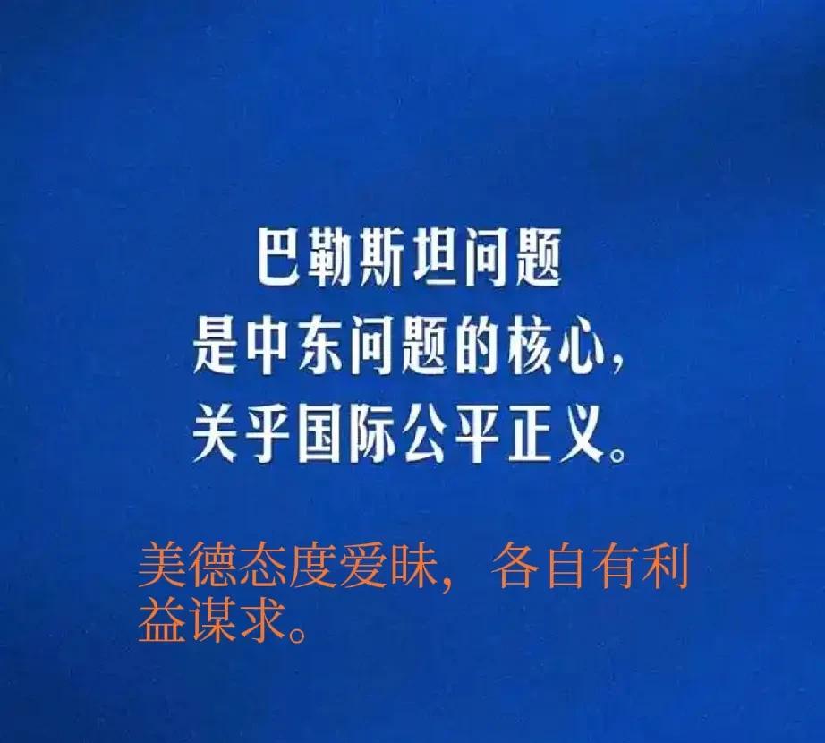 美德在承认巴勒斯坦国一事上态度暧昧，各有心思。
德国此前虽有外交部长表态承认进程