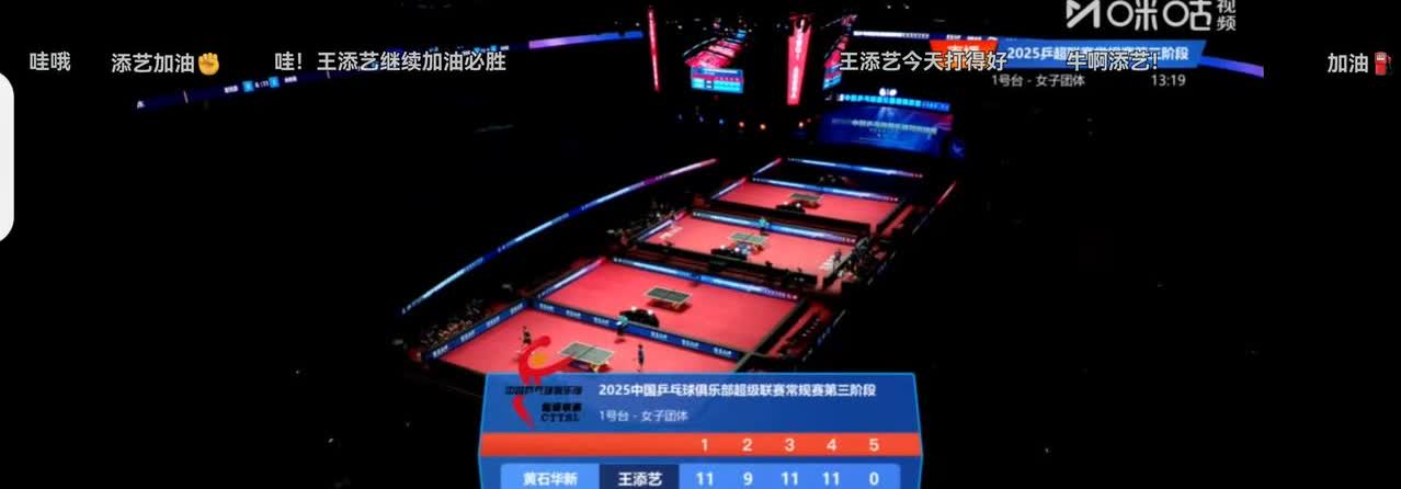 陈幸同1比3王添艺，再次暴露一大弱点。

   乒超级联赛第三阶段，山东鲁能