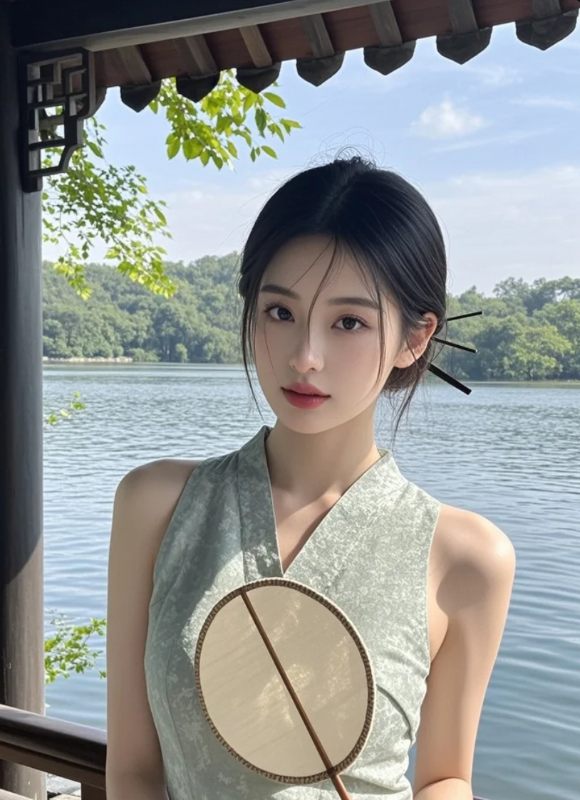 她不说话，却让人心头一热