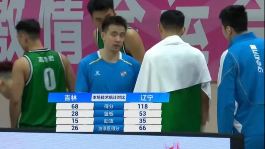 全运会揭幕战辽篮50分大胜吉林，6人得分上双一人创纪录