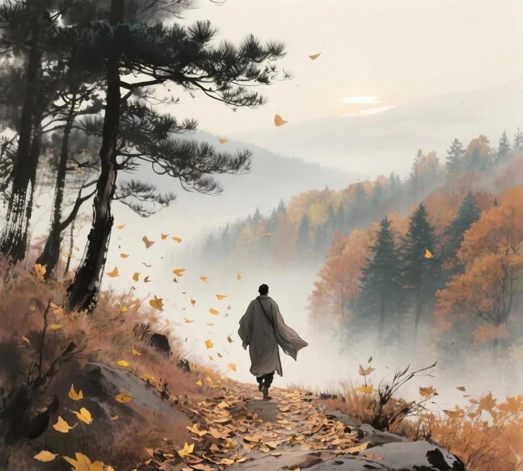 莫叹人生苦辣咸，
枯荣聚散等闲观。
既来尘世走一趟，
尾句续写______。
高