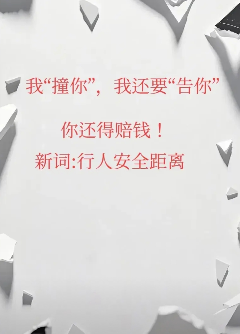 媒体就应该敢于质疑
《南方都市报》谈“行人安全距离”
我“撞你”，我还要“告你”