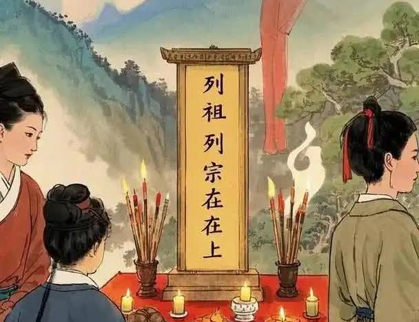 “列祖列宗在上”
简单却掷地有声的一句话，世界上除了中国，还真没几个国家的人民