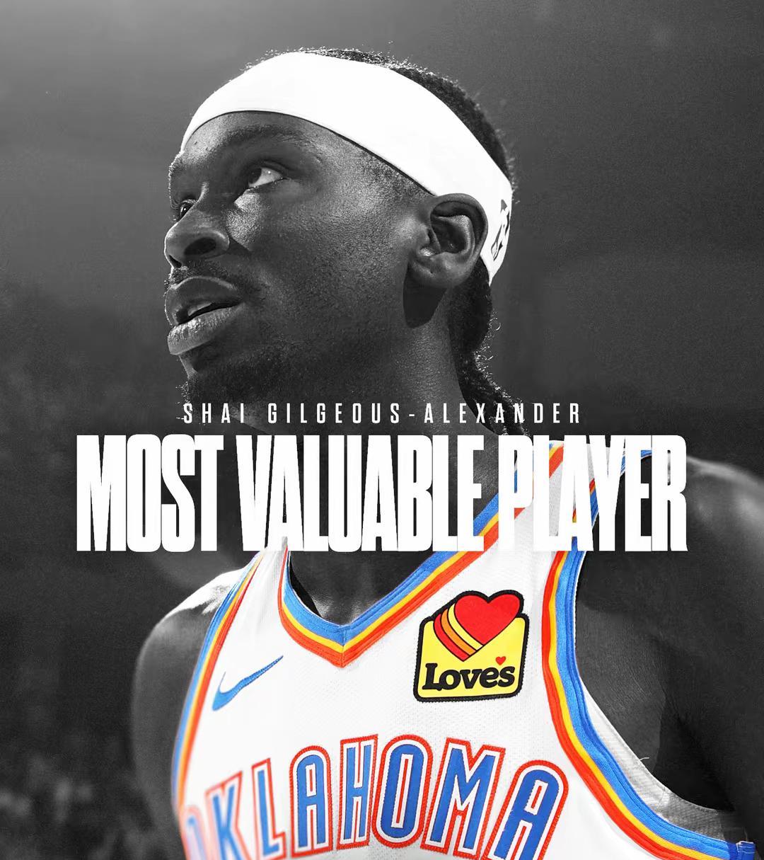 今年NBA常规赛MVP不出意料，被亚历山大拿到。
过去七年常规赛MVP全是外籍球