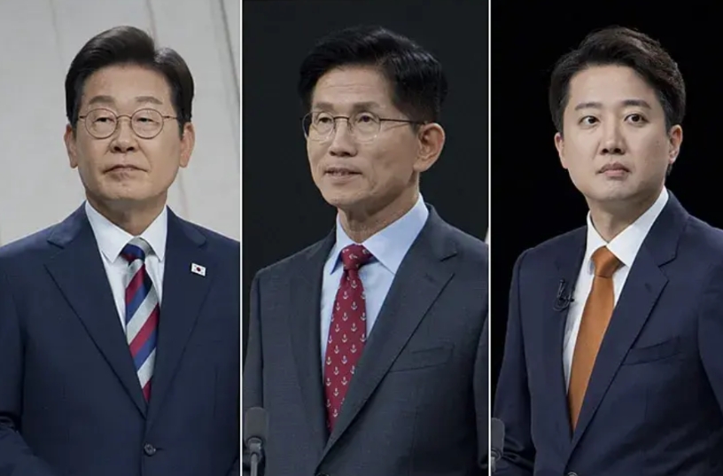 韩国大选前的最后一次民调出炉，李在明49.2％，金文洙36.8％，李俊锡10.3