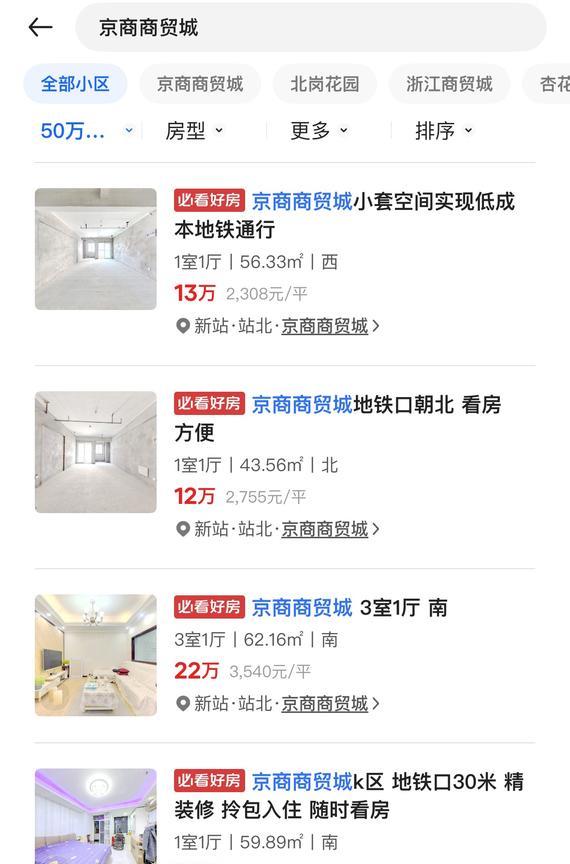 亏麻了！亏麻了！新站京商商贸城的房价已跌至2字头，2字头的价格对一些刚需准备落户