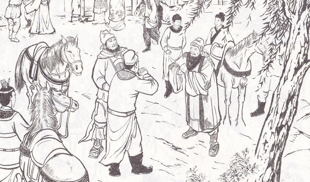 瓦岗散将，秦琼、程咬金、罗成三人结伴而走。程咬金对秦琼说道：二哥，洛阳可是个好地