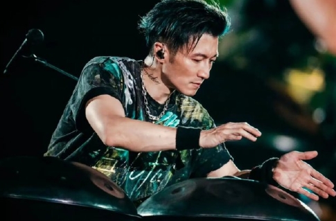谢霆锋演唱会只穿一件T恤，大儿子参与设计制作，18岁Lucas比他帅！