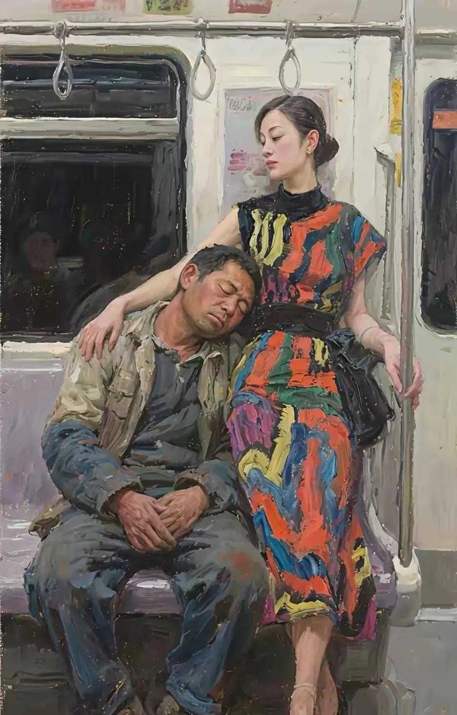 《美梦》这个作品主题突出，画面对比度鲜明，内涵深刻，极具视觉和思维冲击力！获群众