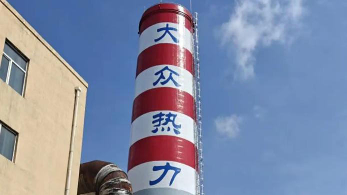 烟囱焕新融冰雪 红白映景筑吉标—宏顺建设吉林80米烟囱维修美化