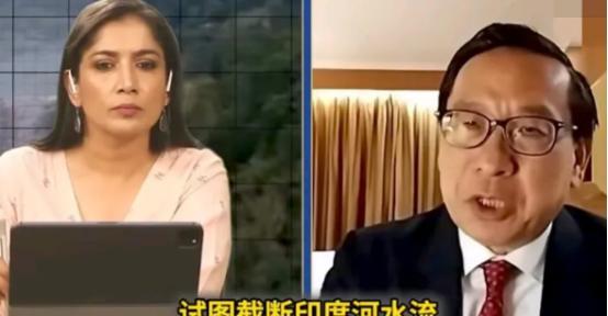 再次与印度媒体连线，显然，高志凯吸取了上次的经验，面对印度女主持人的打断和主观臆