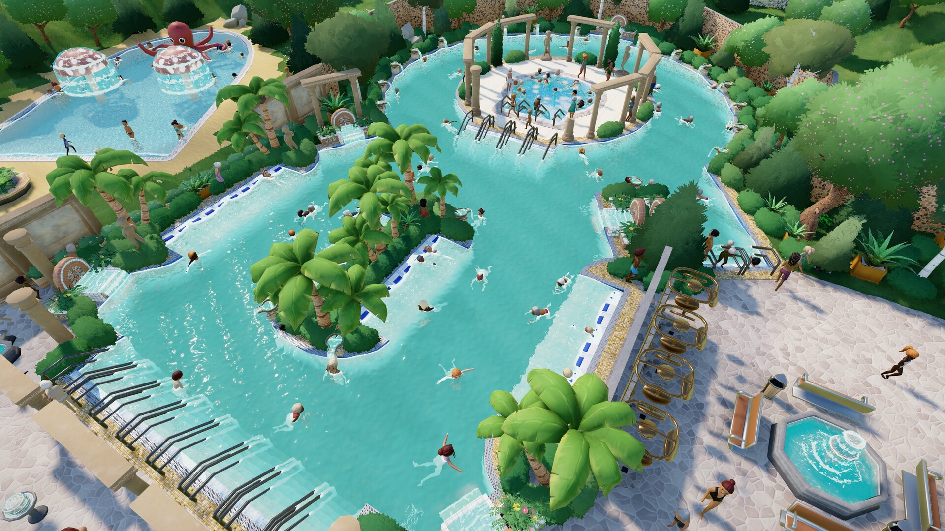 你想像过拥有一座属于自己的水上乐园吗？模拟游戏《Aquapark Tycoon》