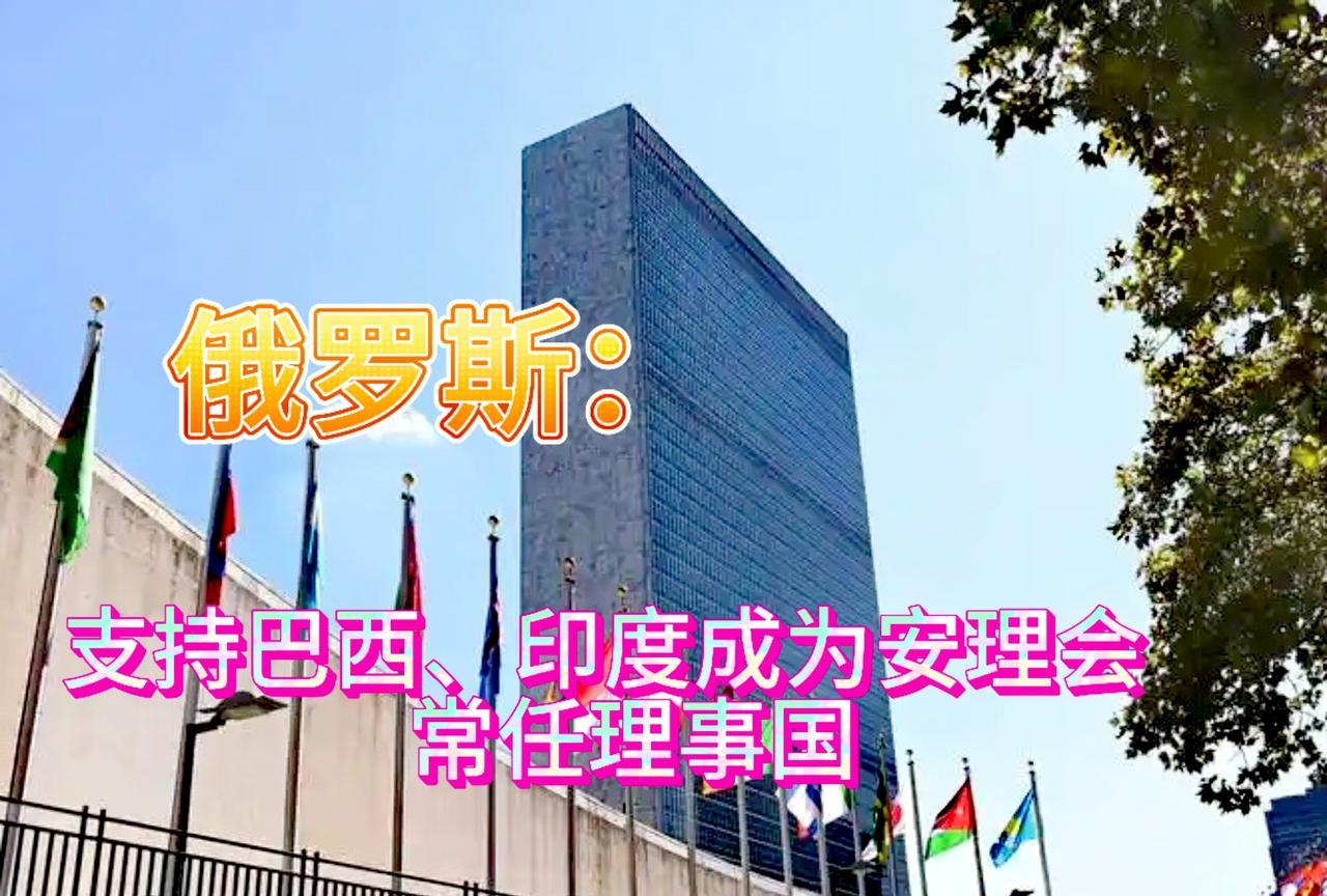 小心思！俄罗斯支持两个国家成为安理会常任理事国，看一看，这两个国家。
1、巴西，