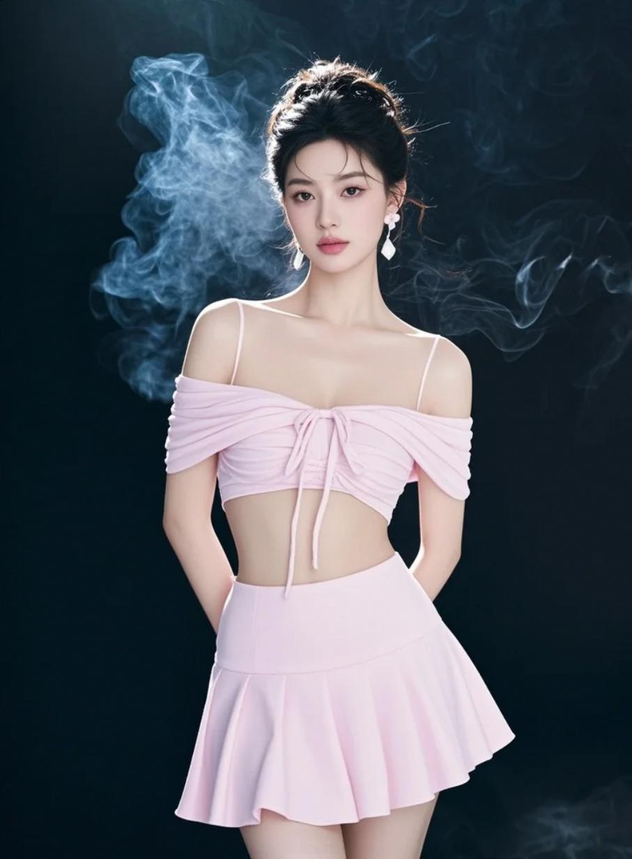 她一笑，整个世界都染上了粉色