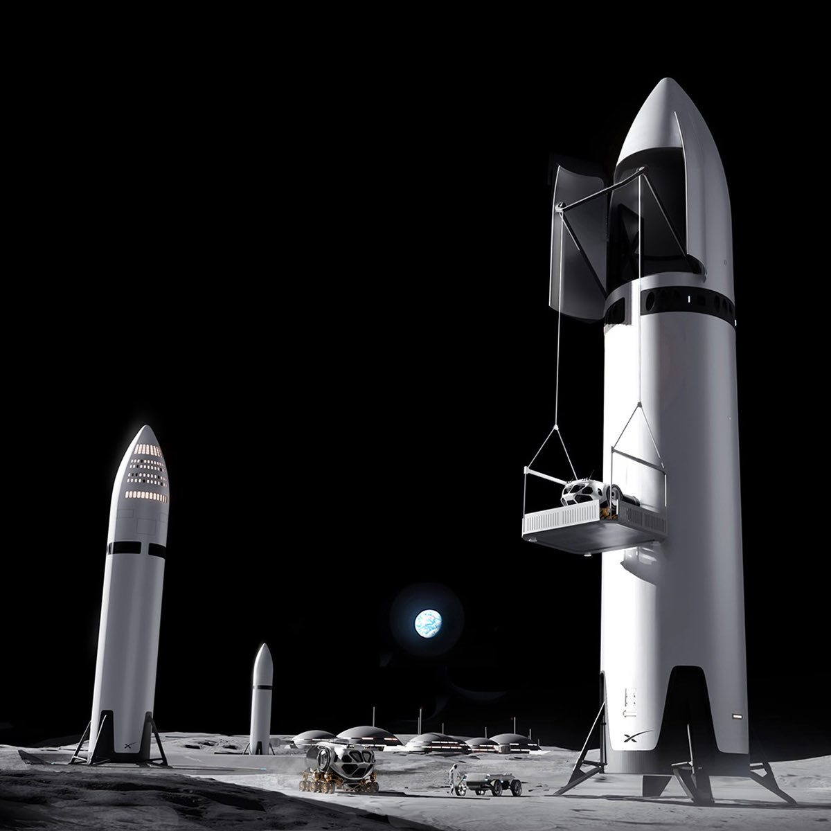 SpaceX计划分别于2028年和2030年启动月球和火星表面货运任务，每公吨收