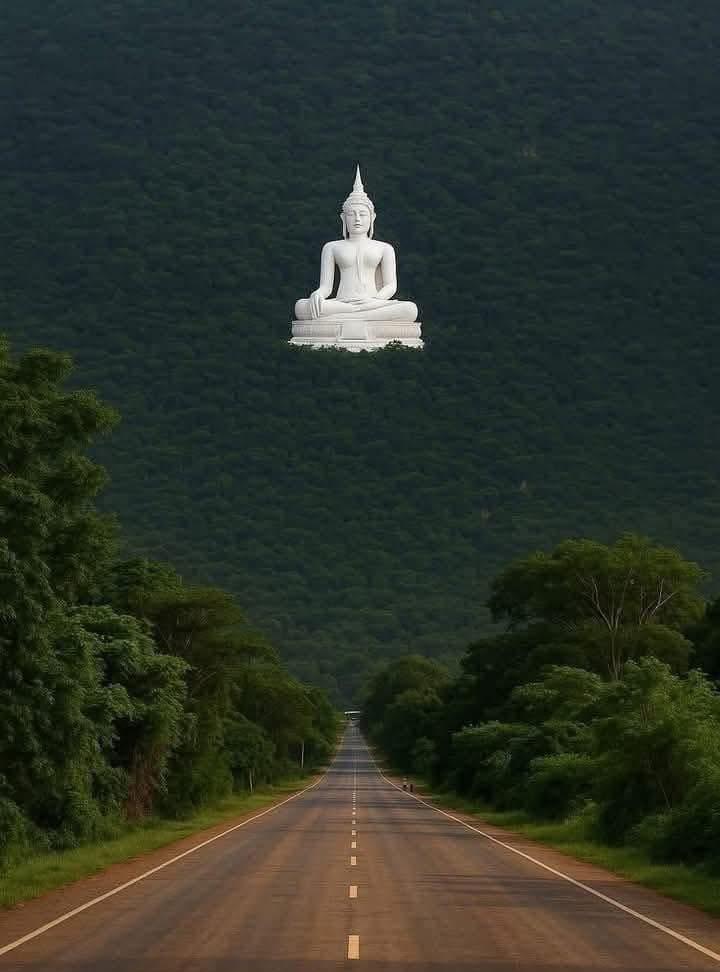 寺庙和佛像非常适合拍照，尤其是从远处拍摄，能捕捉到佛像与山林的和谐美感。#泰国寺