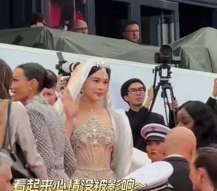 戛纳红毯多次被轰，却赖着不走，赵樱子丢人丢到国外