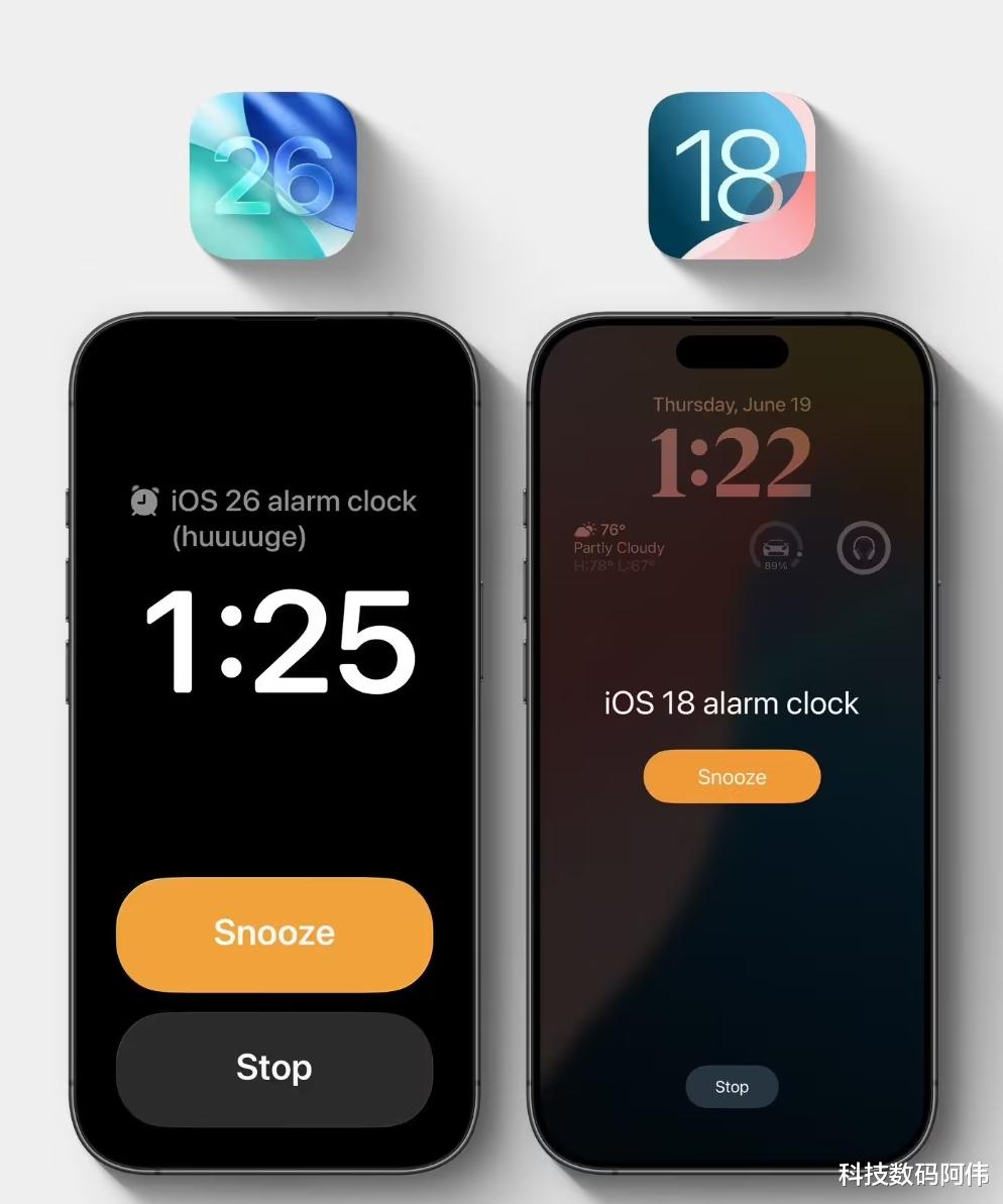 曝iOS 26闹钟界面设计翻车，苹果这次真的不懂打工人？