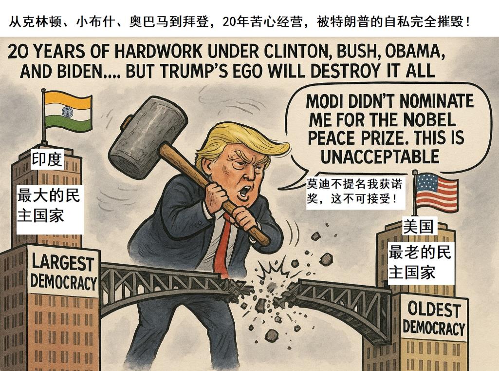 德国媒体的心理是嫉妒，是焦虑，还是兴奋？《法兰克福汇报》评论说，中俄印三国领导人
